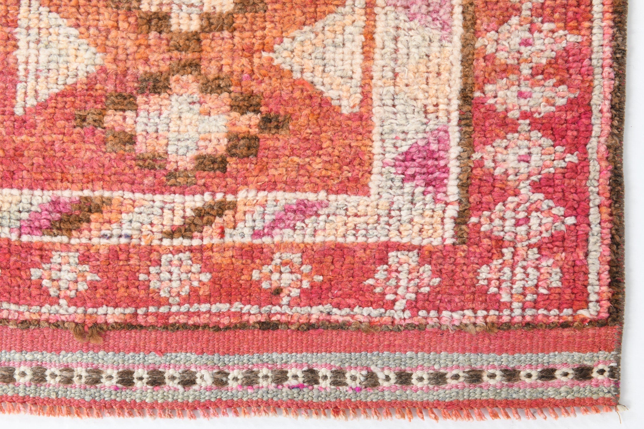 Vintage Herki Runner Rug 2'8" x 12'6" ft