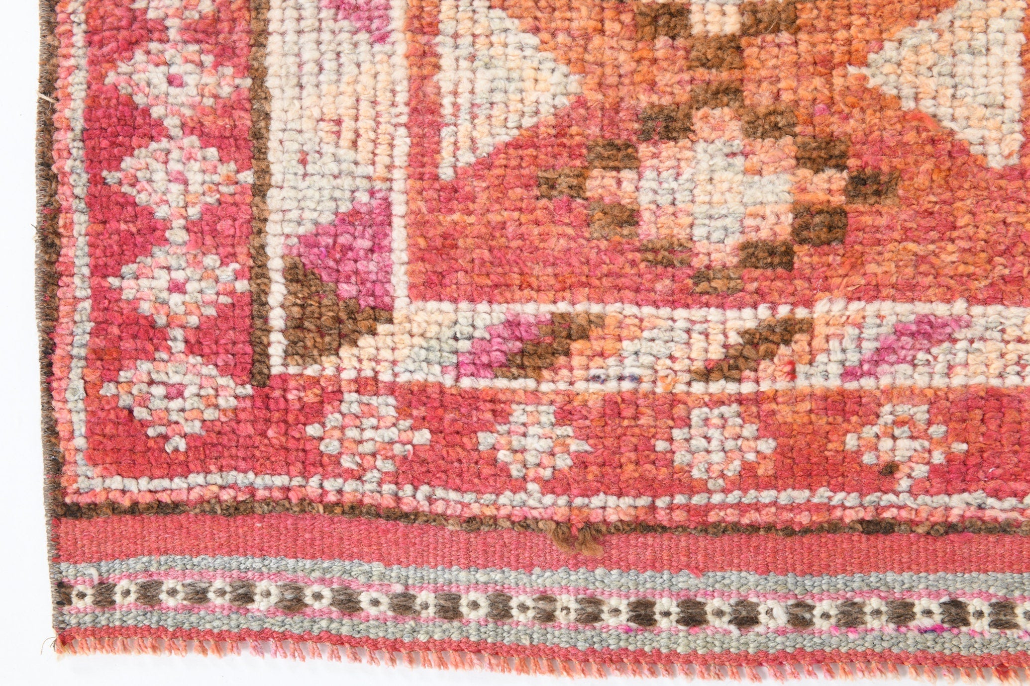 Vintage Herki Runner Rug 2'8" x 12'6" ft