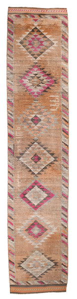 Vintage Herki Runner Rug 2’8’’ x 12’6’’ ft