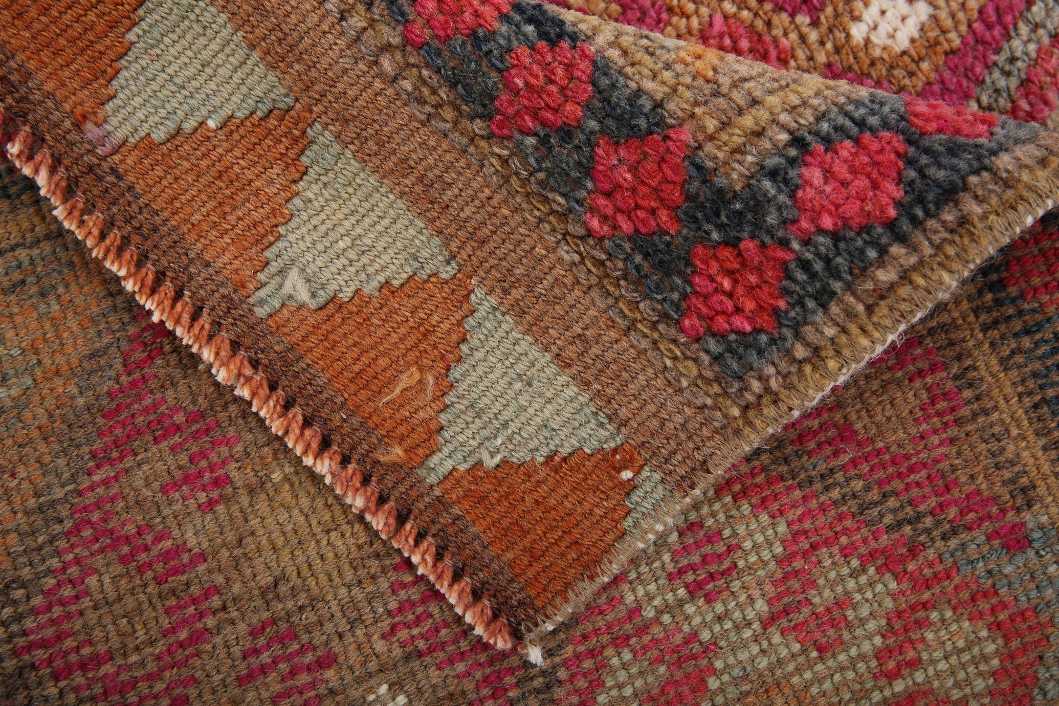 Vintage Herki Runner Rug 2’8’’ x 13’2’’ ft