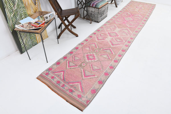 Vintage Herki Runner Rug 2’8’’ x 13’5’’ ft