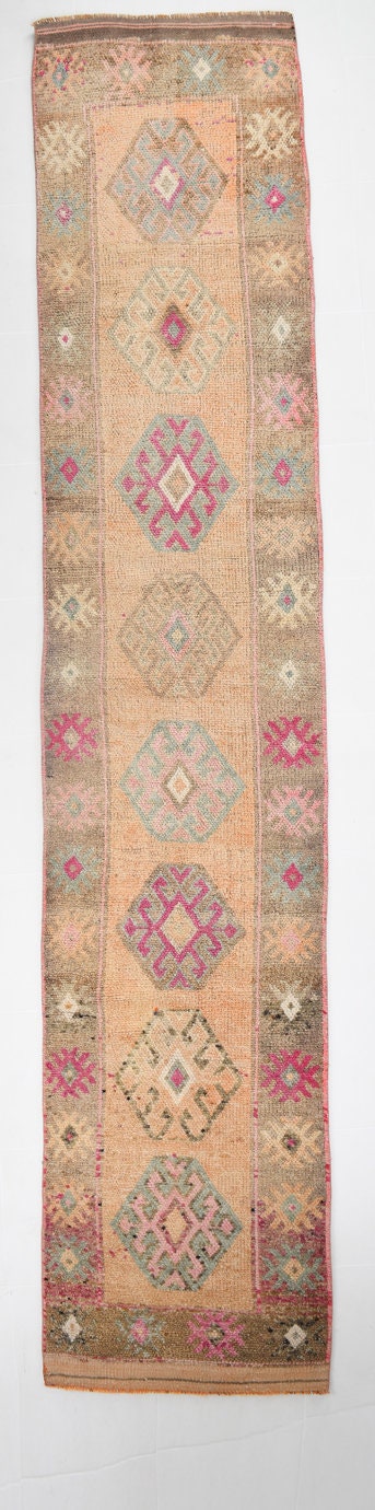 Vintage Herki Runner Rug 2’8’’ x 13’5’’ ft