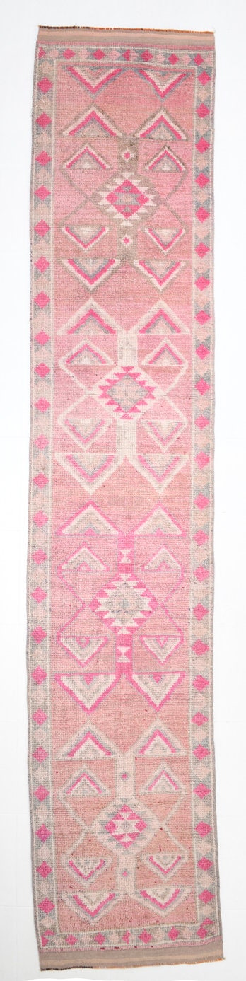 Vintage Herki Runner Rug 2’8’’ x 13’5’’ ft