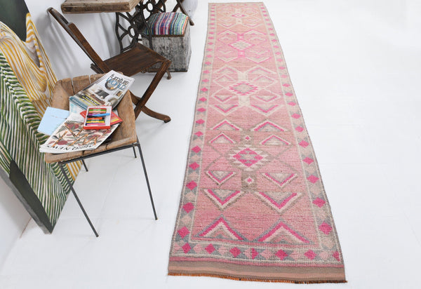 Vintage Herki Runner Rug 2’8’’ x 13’5’’ ft