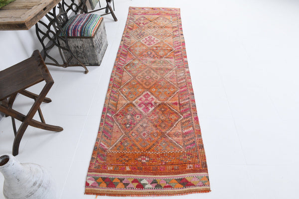 Vintage Herki Runner Rug 2’8’’ x 9’9’’ ft
