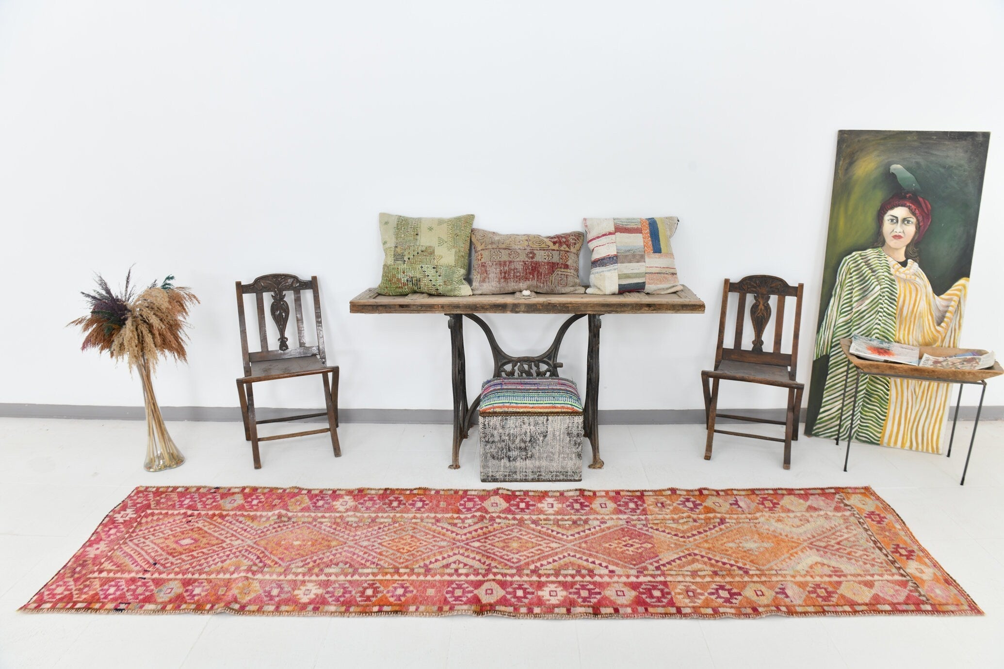 Vintage Herki Runner Rug 2’9’’ x 10’9’’ ft