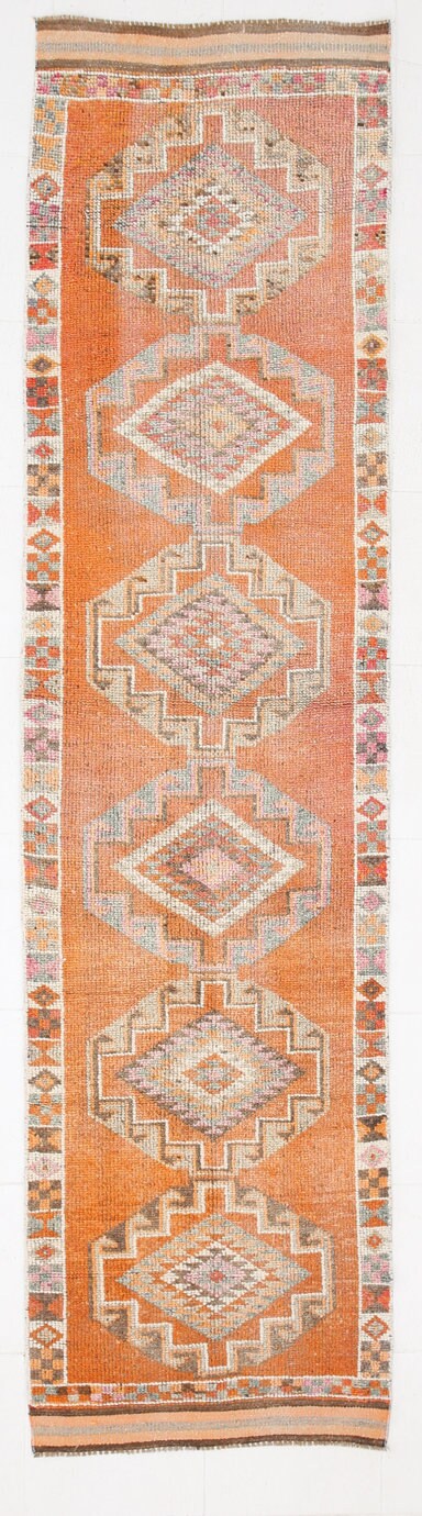 Vintage Herki Runner Rug 2’9’’ x 11’0’’ ft
