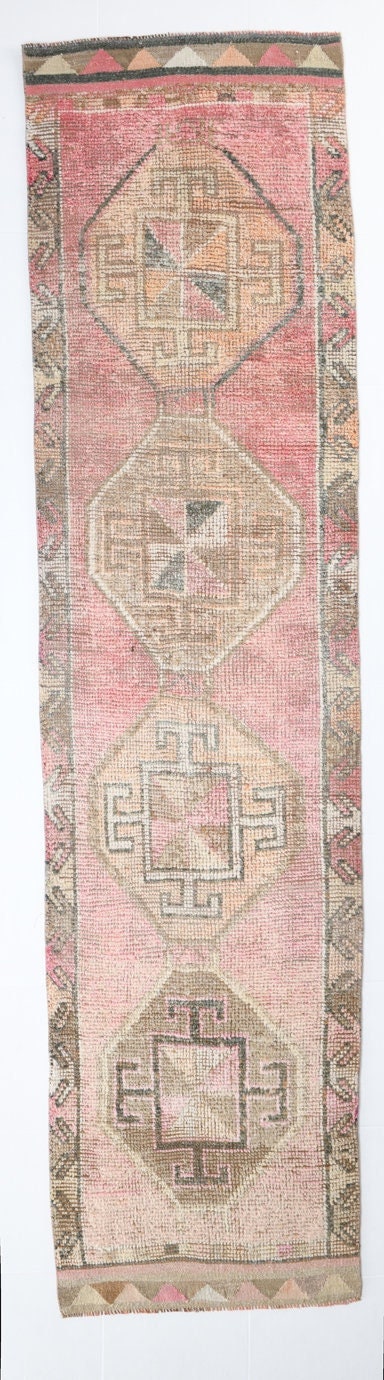 Vintage Herki Runner Rug 2’9’’ x 11’2’’ ft