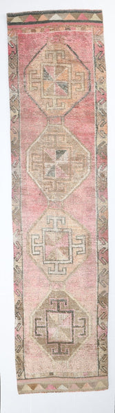 Vintage Herki Runner Rug 2’9’’ x 11’2’’ ft