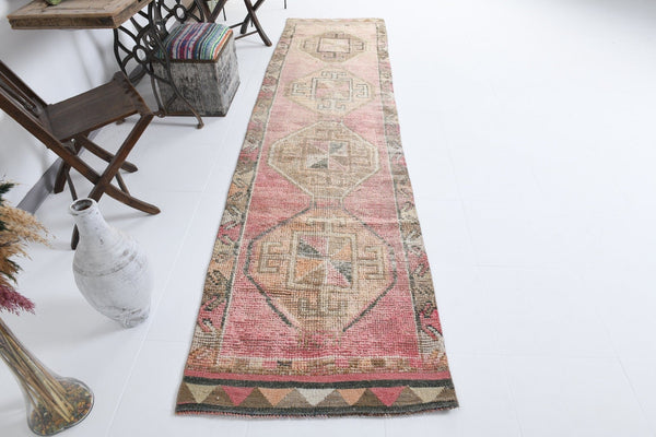 Vintage Herki Runner Rug 2’9’’ x 11’2’’ ft