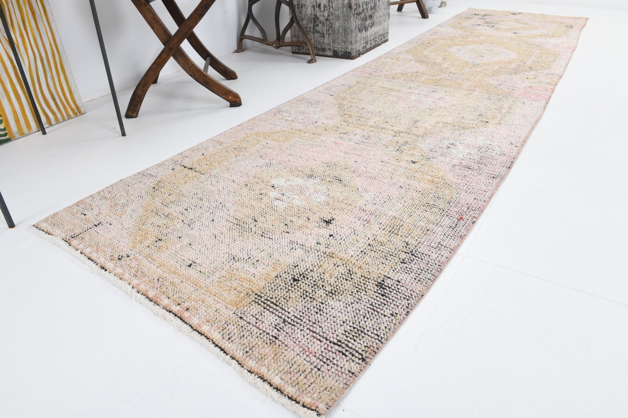 Vintage Herki Runner Rug 2’9’’ x 11’2’’ ft