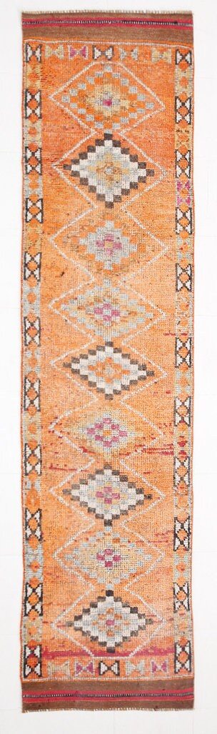 Vintage Herki Runner Rug 2’9’’ x 11’5’’ ft