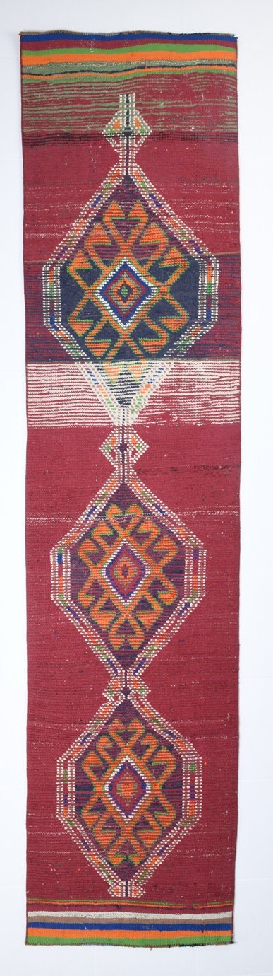 Vintage Herki Runner Rug 2’9’’ x 11’9’’ ft
