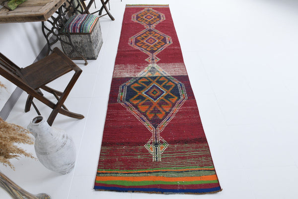 Vintage Herki Runner Rug 2’9’’ x 11’9’’ ft