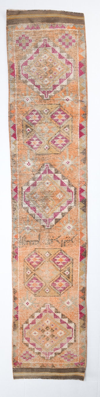 Vintage Herki Runner Rug 2’9’’ x 12’11’’ ft