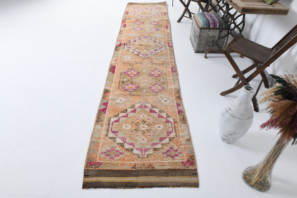 Vintage Herki Runner Rug 2’9’’ x 12’11’’ ft
