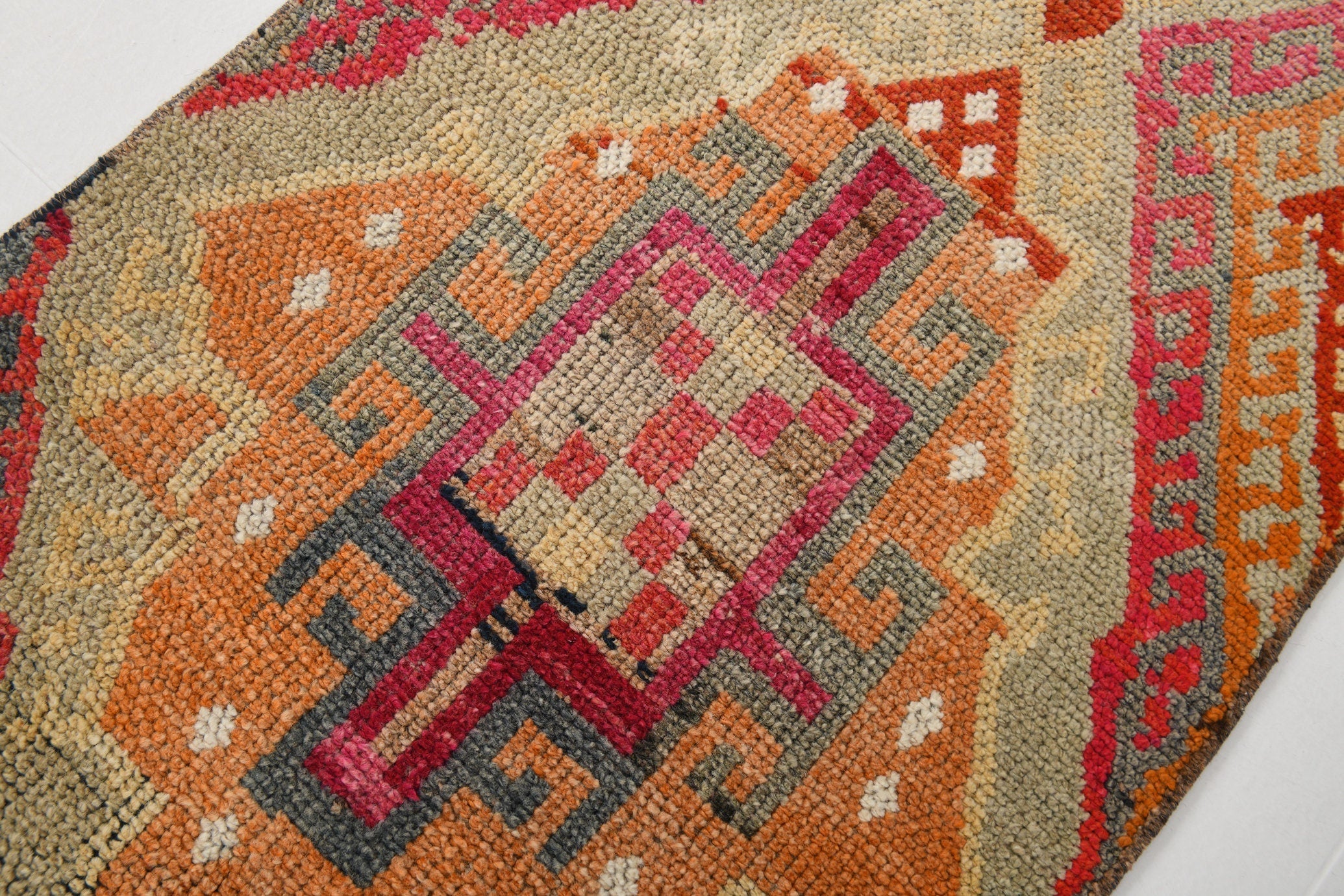 Vintage Herki Runner Rug 2’9’’ x 12’4’’ ft