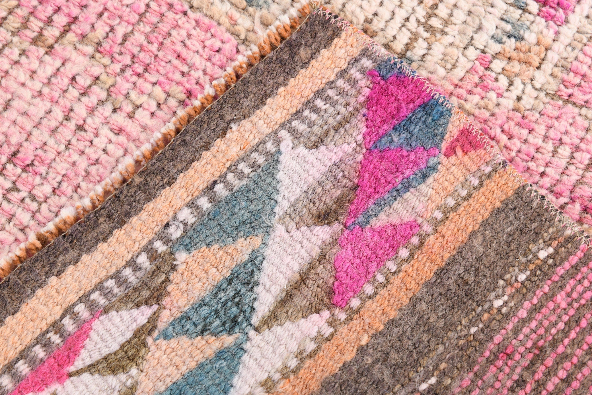 Vintage Herki Runner Rug 2’9’’ x 12’6’’ ft
