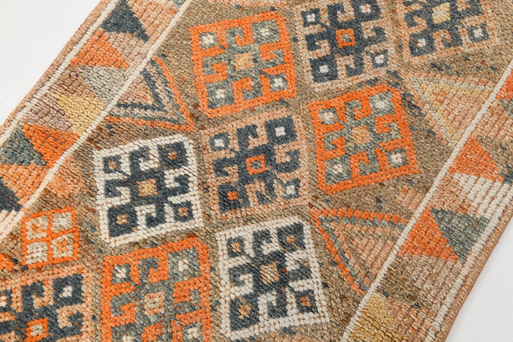 Vintage Herki Runner Rug 2’9’’ x 12’6’’ ft