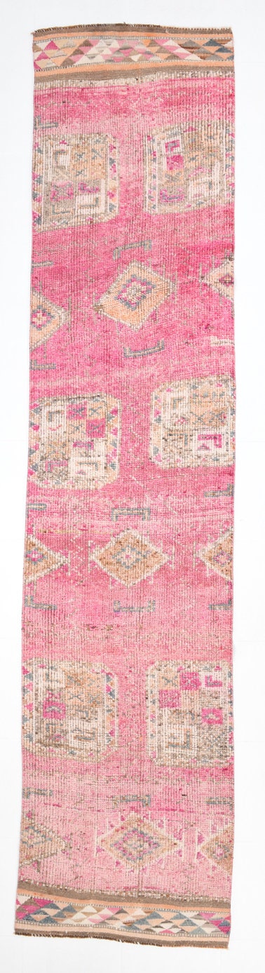 Vintage Herki Runner Rug 2’9’’ x 12’6’’ ft