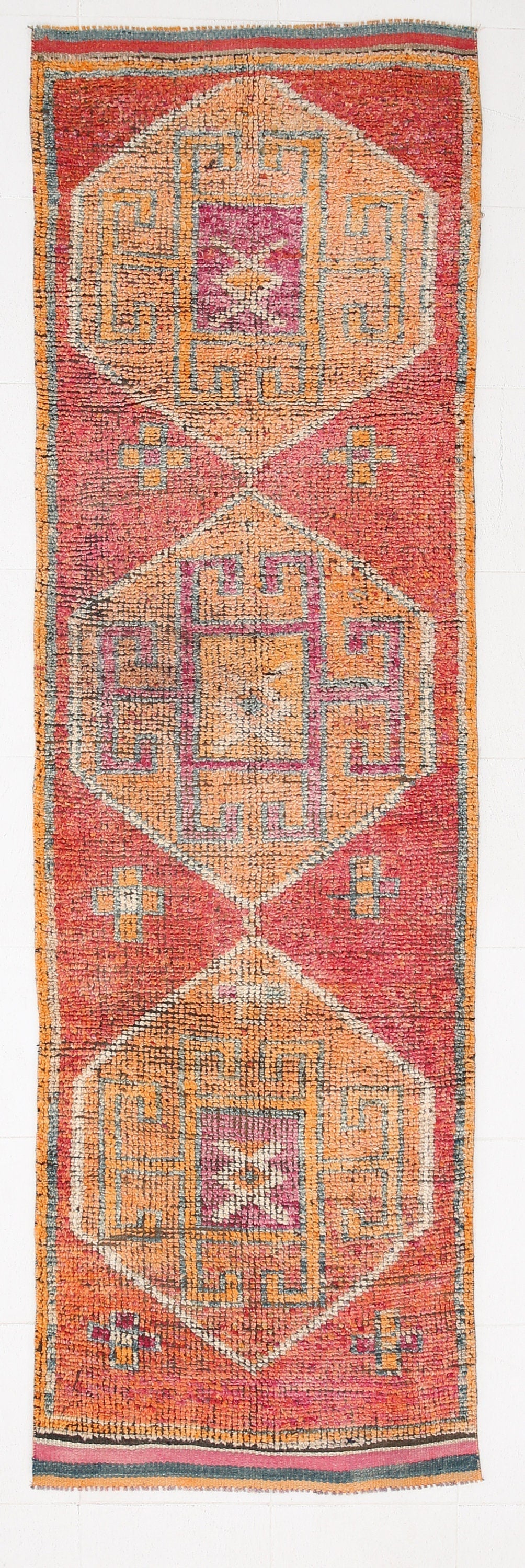 Vintage Herki Runner Rug 3’0’’ x 10’4’’ ft
