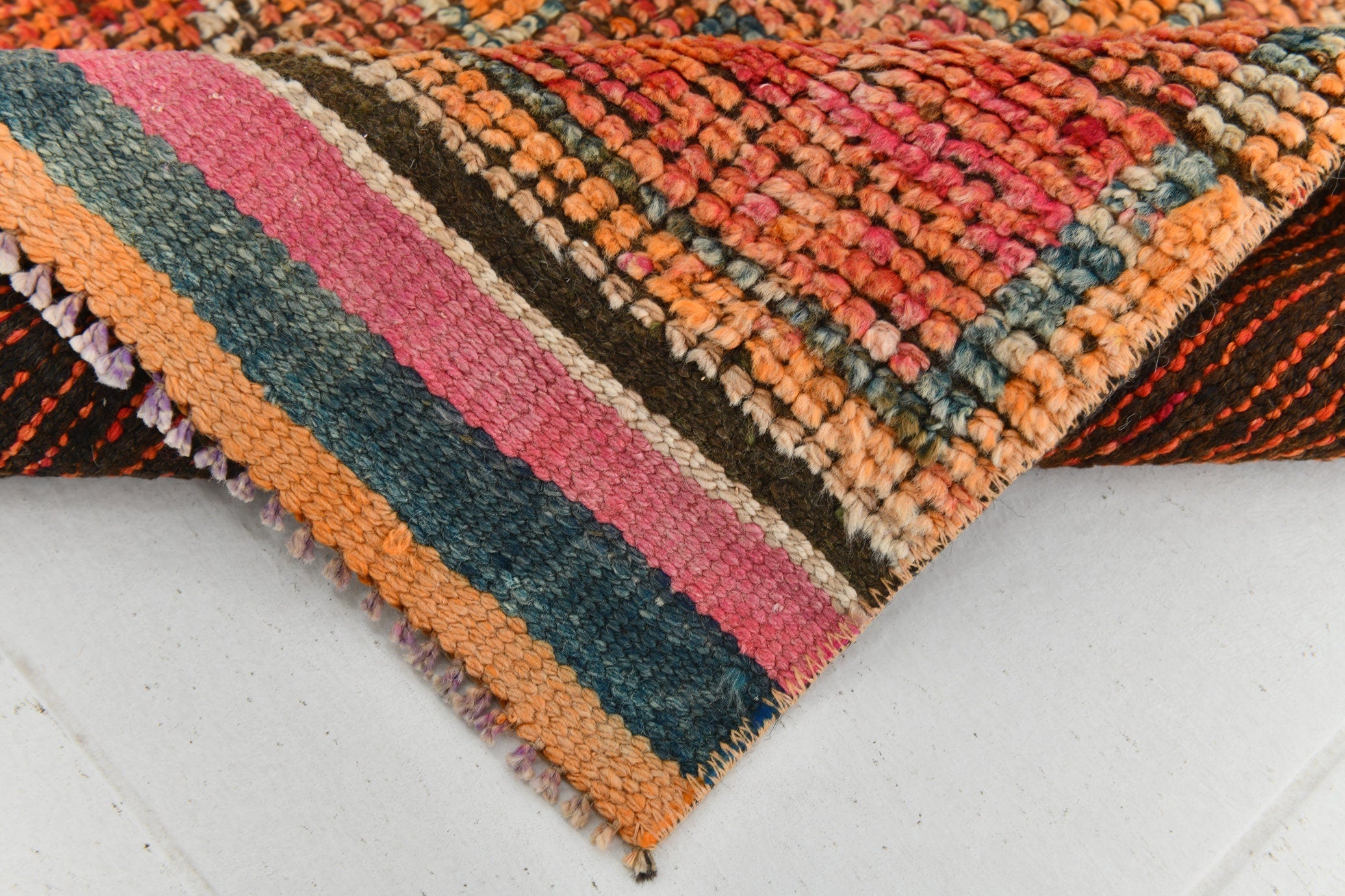 Vintage Herki Runner Rug 3’0’’ x 10’4’’ ft