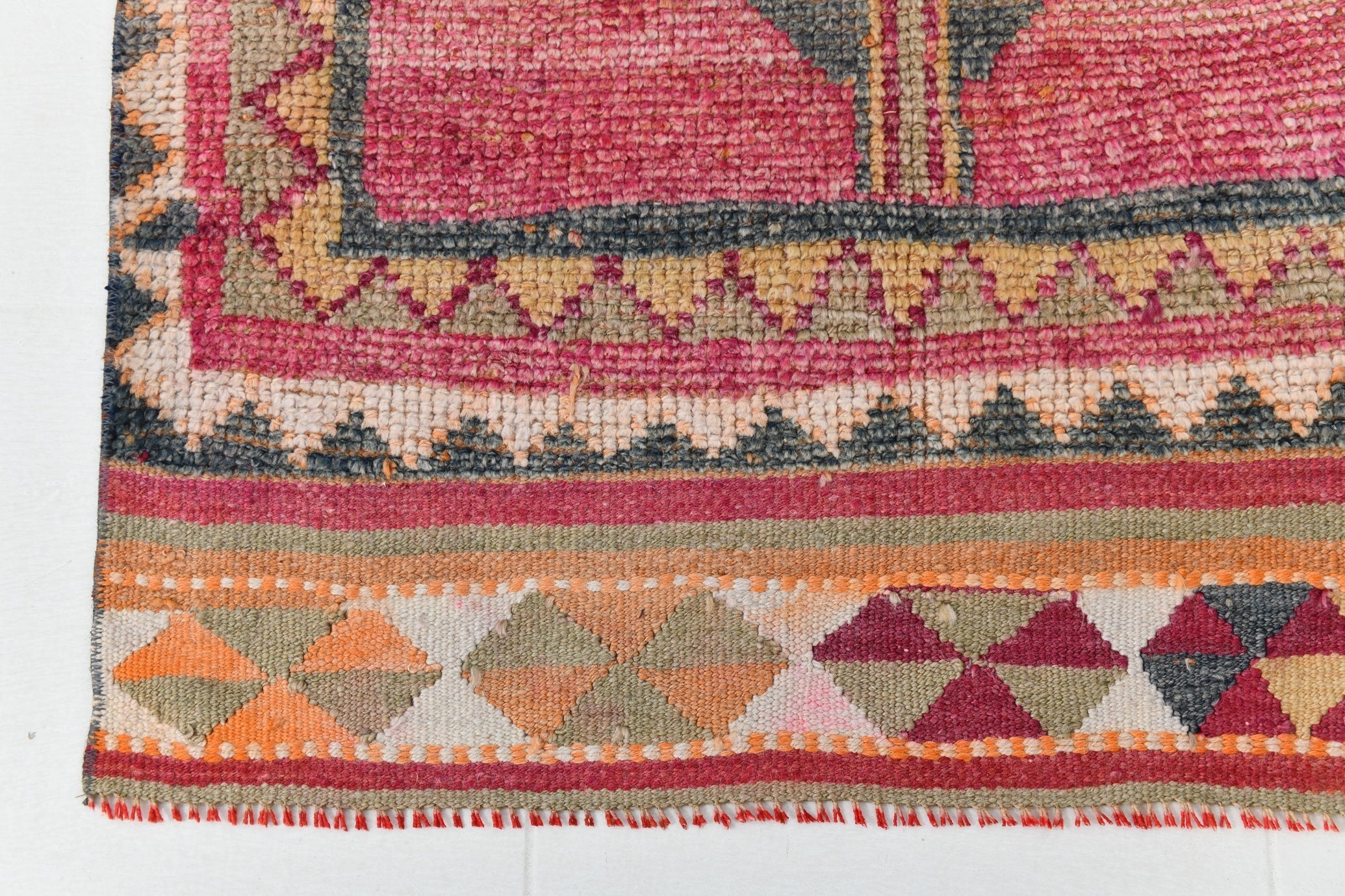 Vintage Herki Runner Rug 3'0" x 11'5" ft