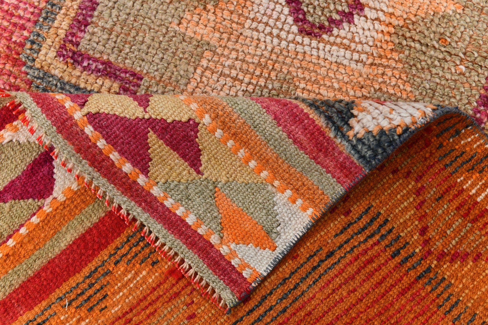 Vintage Herki Runner Rug 3'0" x 11'5" ft