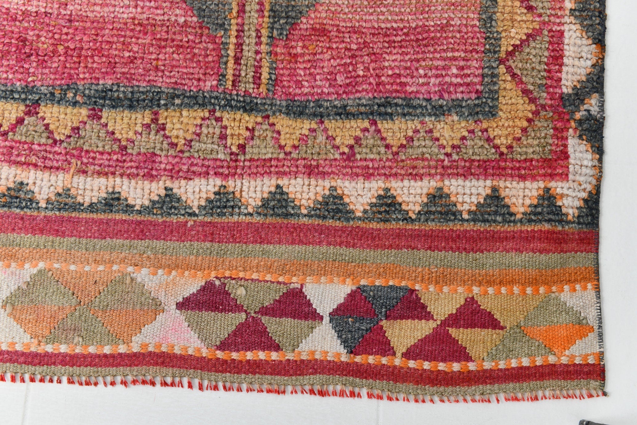 Vintage Herki Runner Rug 3'0" x 11'5" ft
