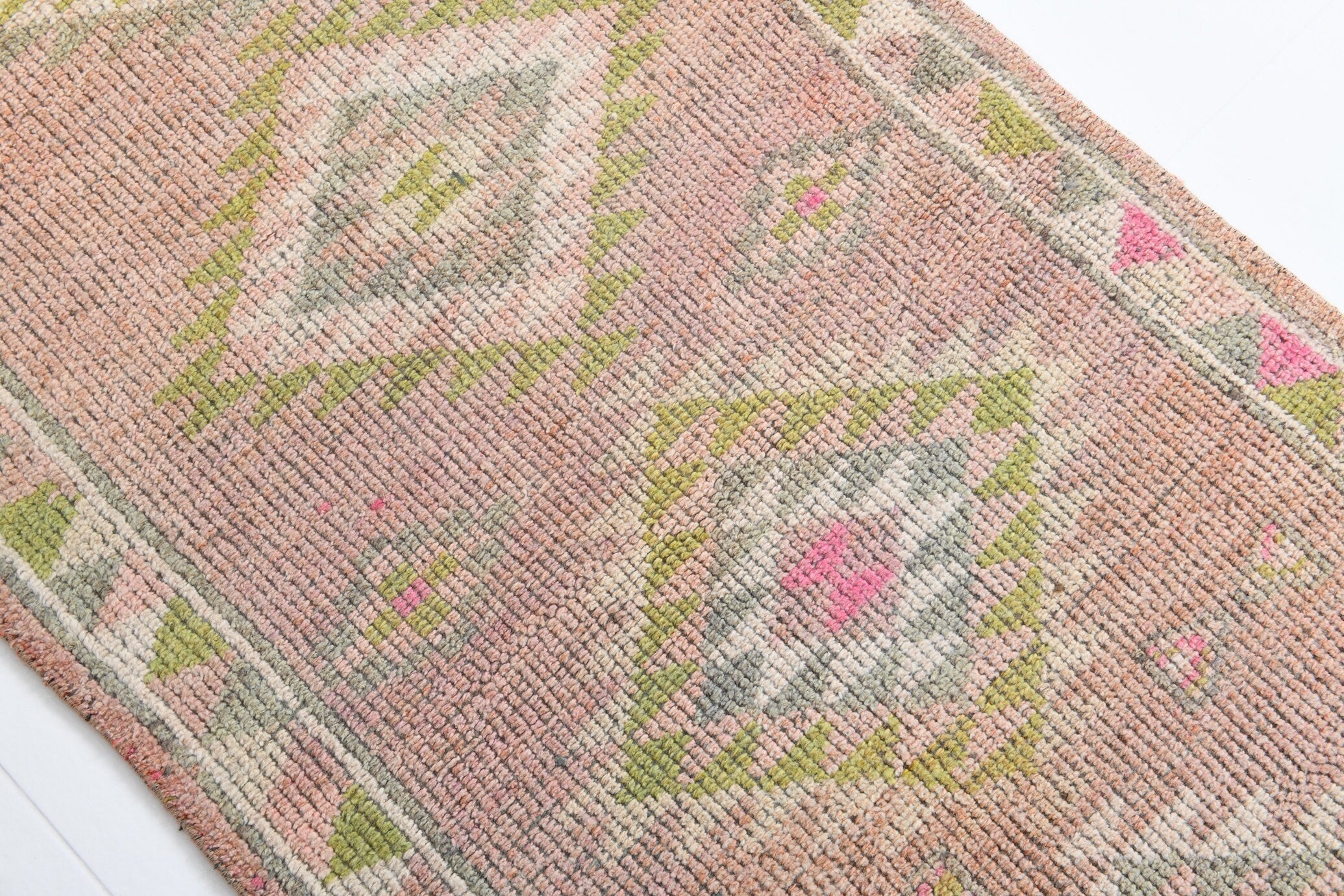Vintage Herki Runner Rug 3'0" x 11'8" ft