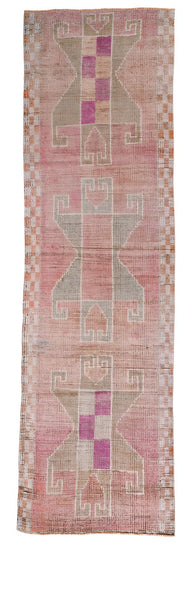 Vintage Herki Runner Rug 3’1’’ x 10’11’’ ft