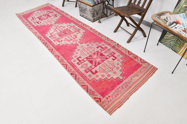 Vintage Herki Runner Rug 3’1’’ x 11’0’’ ft
