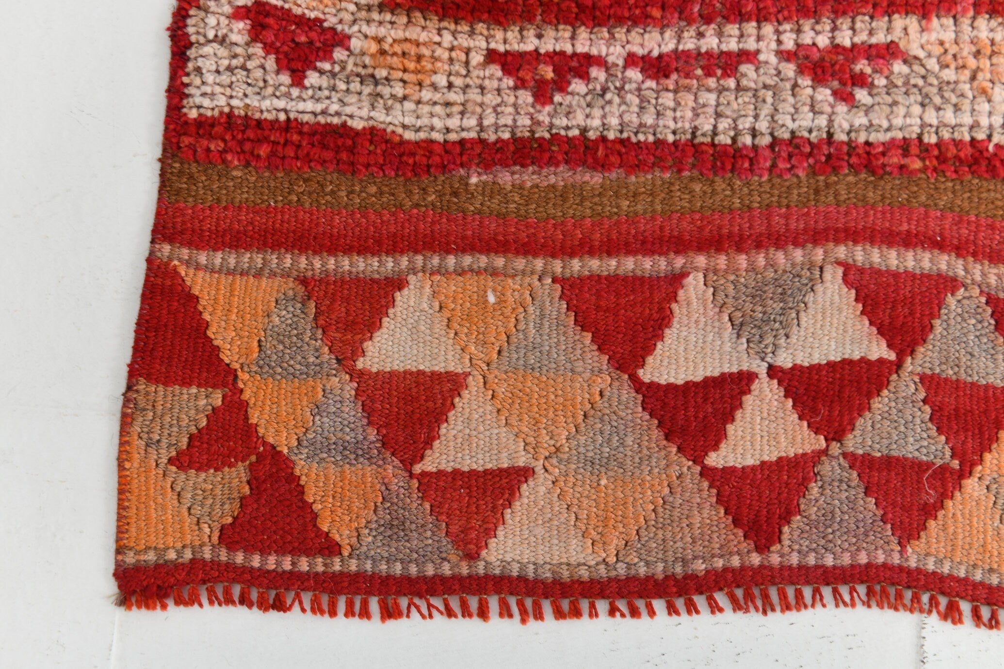 Vintage Herki Runner Rug 3'1" x 12'0" ft