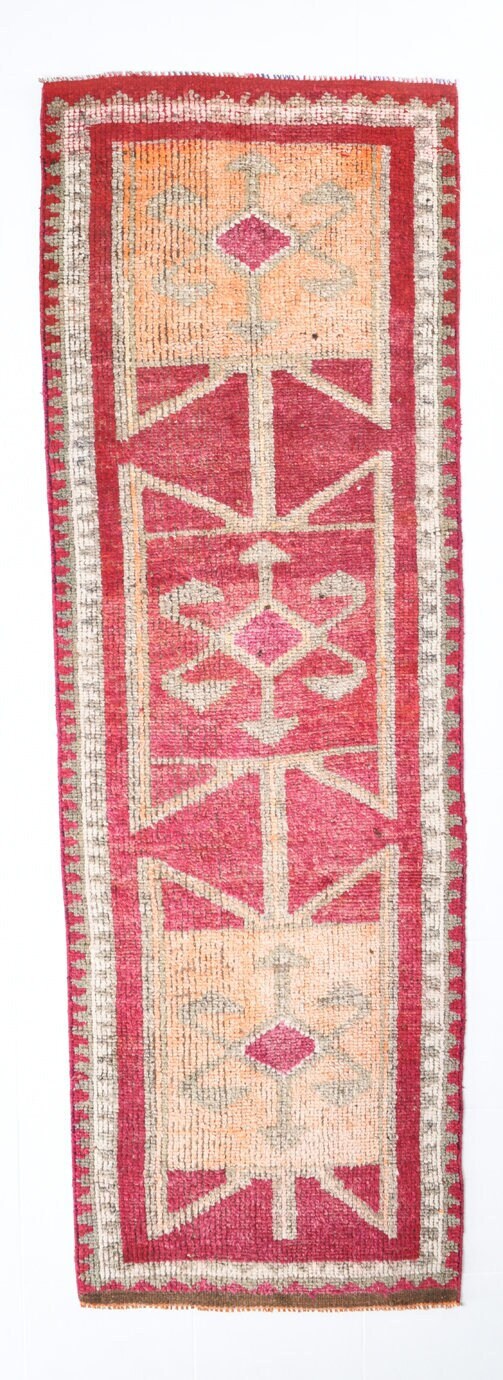 Vintage Herki Runner Rug 3’1’’ x 9’5’’ ft