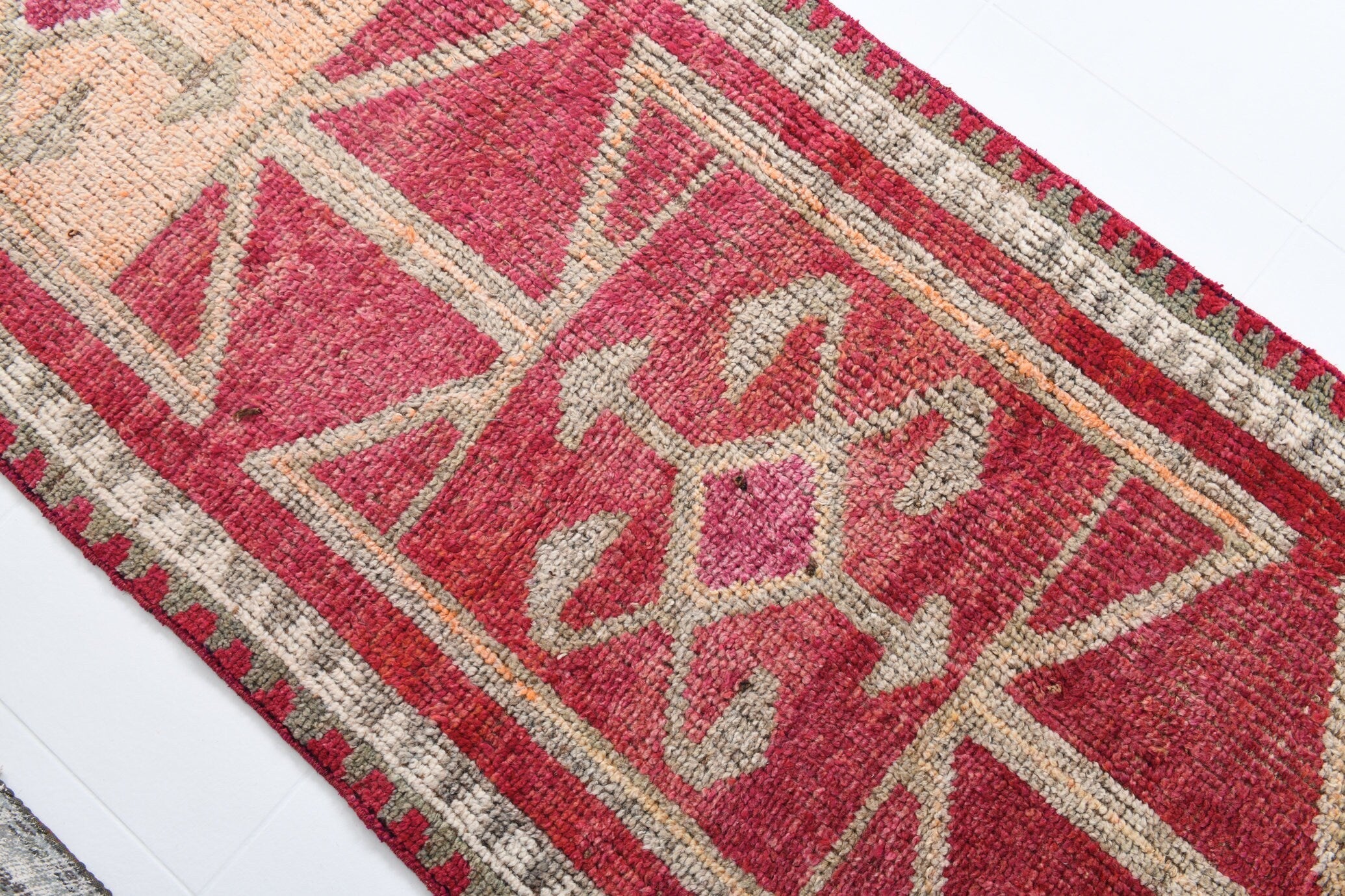 Vintage Herki Runner Rug 3’1’’ x 9’5’’ ft