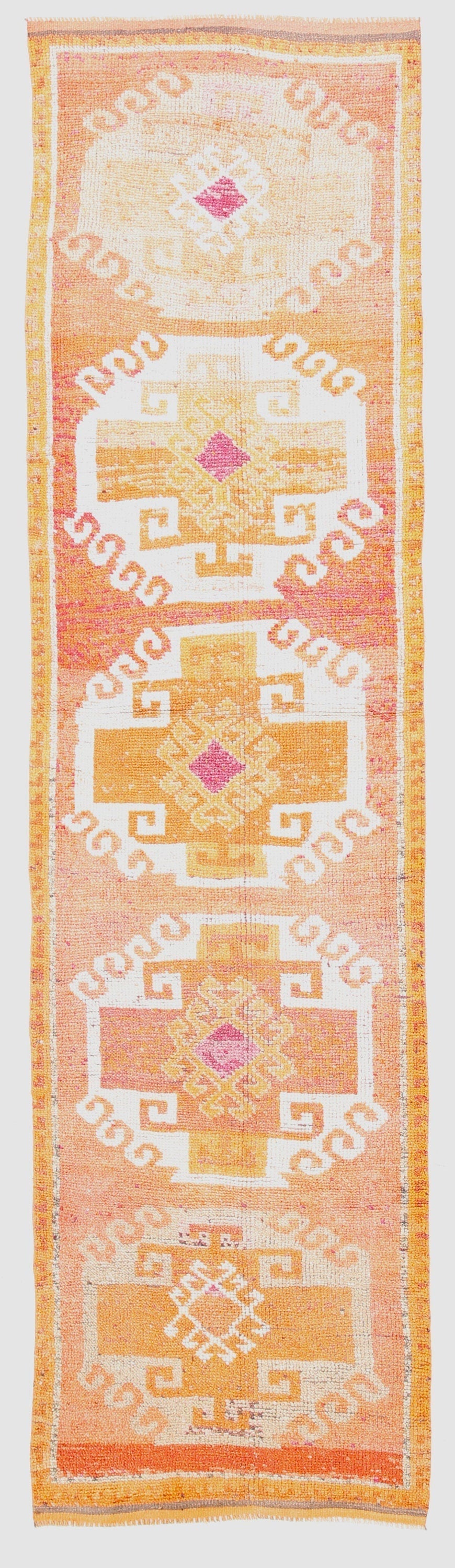 Vintage Herki Runner Rug 3’2’’ x 12’4’’ ft
