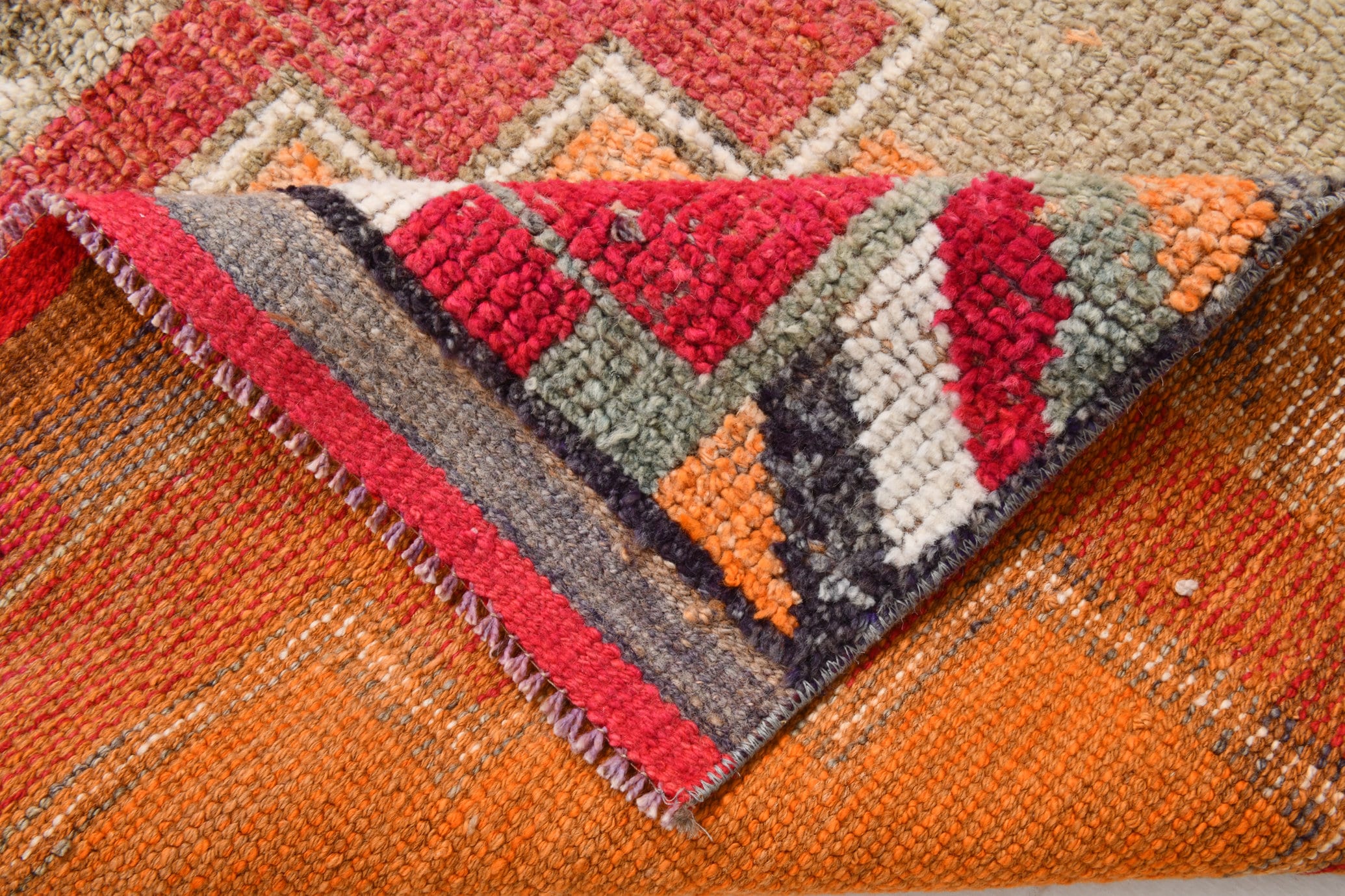 Vintage Herki Runner Rug 3’2’’ x 9’11’’ ft