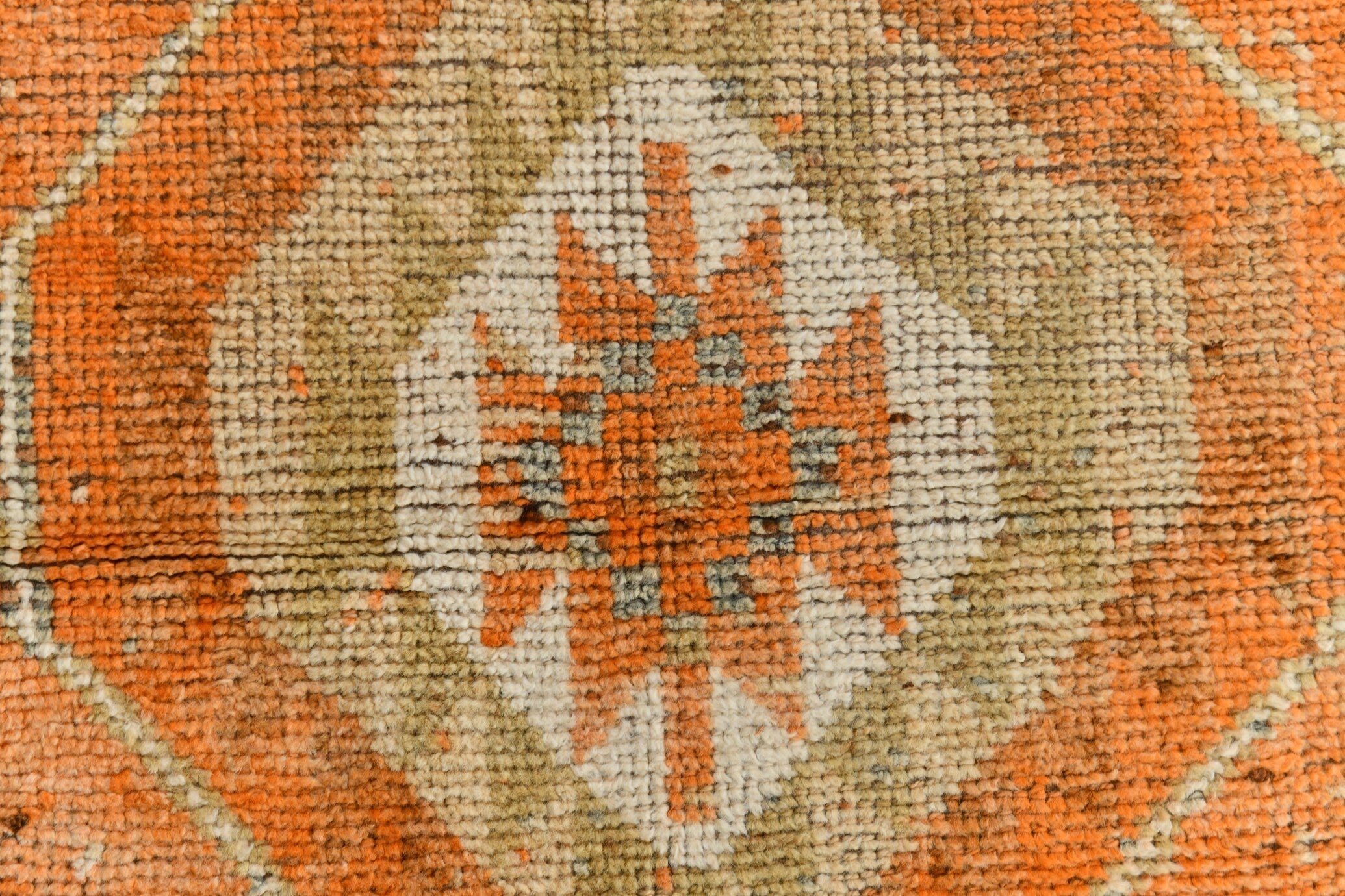 Vintage Herki Runner Rug 3'3" x 10'10" ft