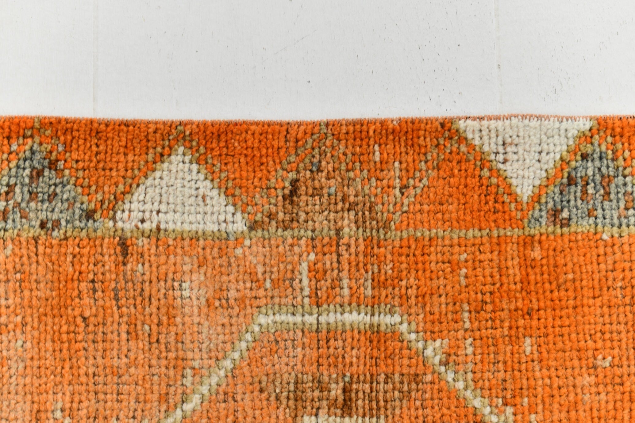 Vintage Herki Runner Rug 3'3" x 10'10" ft