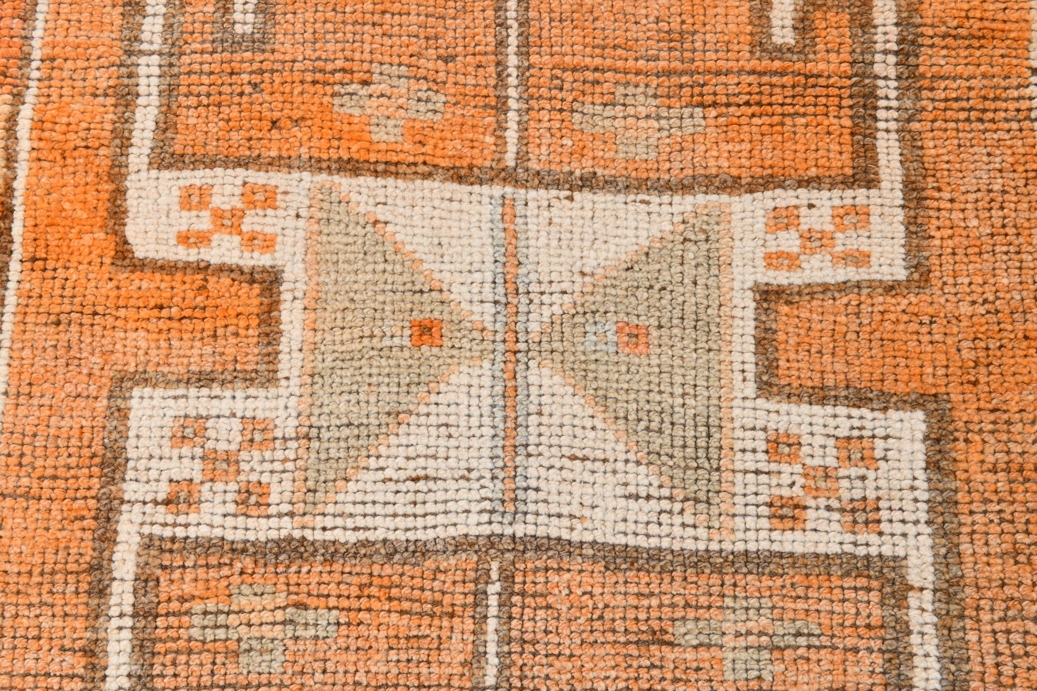 Vintage Herki Runner Rug 3'3" x 10'3" ft