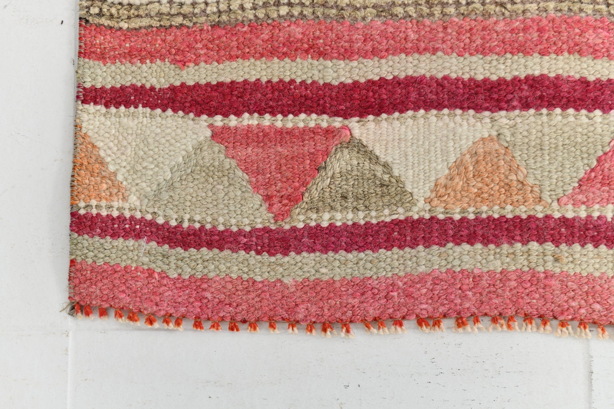 Vintage Herki Runner Rug 3'3" x 11'9" ft
