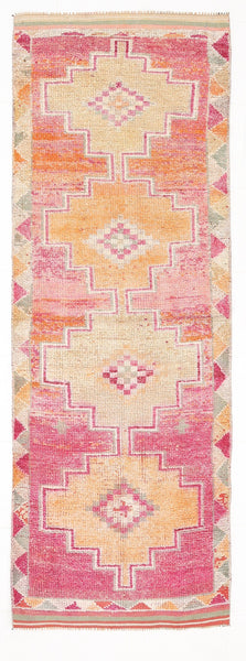 Vintage Herki Runner Rug 3’3’’ x 9’7’’ ft