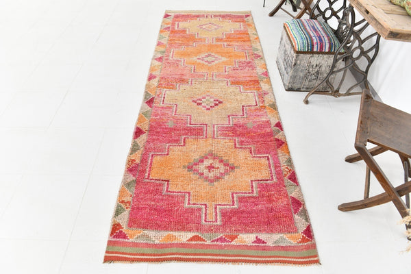 Vintage Herki Runner Rug 3’3’’ x 9’7’’ ft