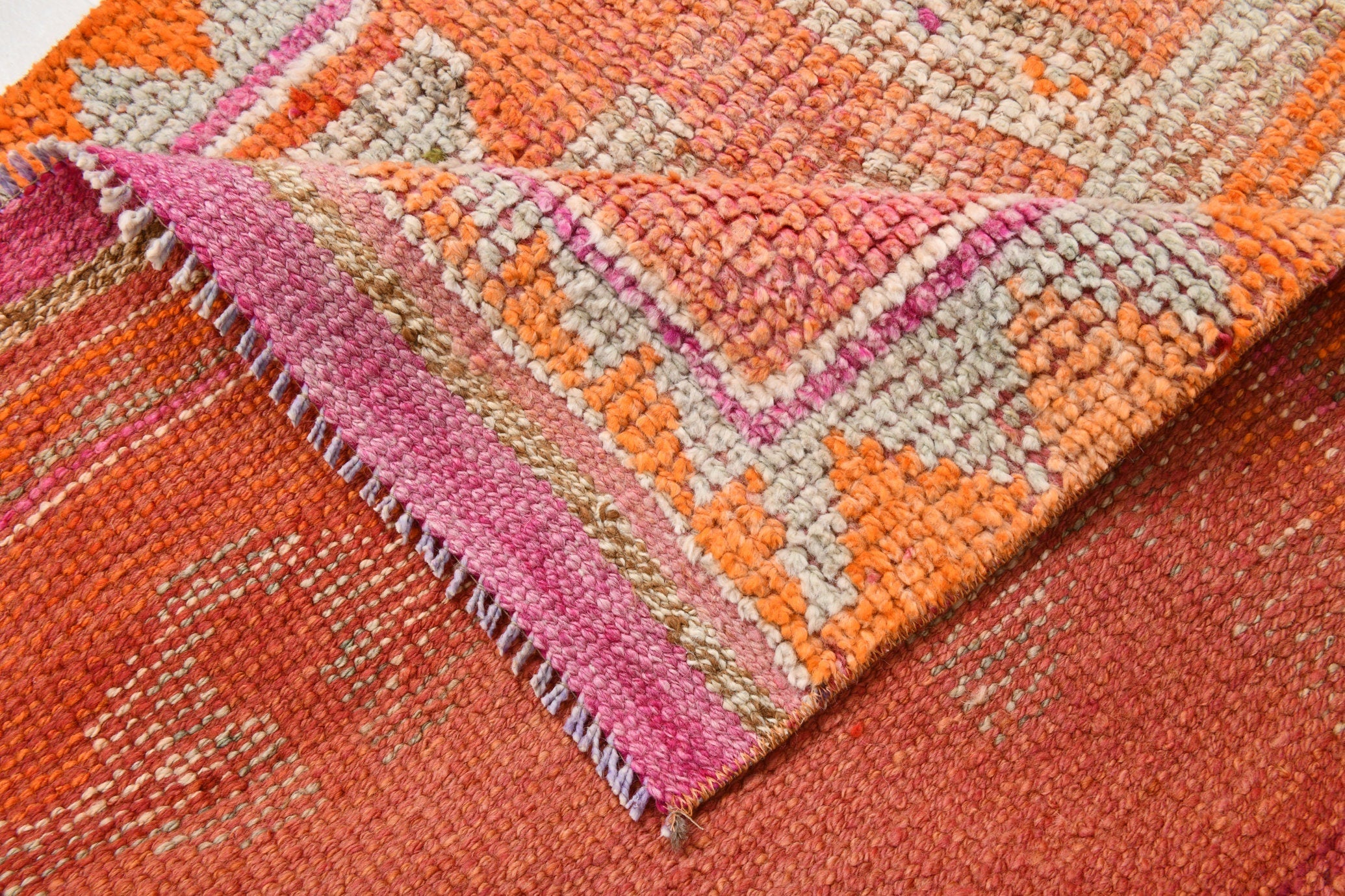 Vintage Herki Runner Rug 3’4’’ x 11’1’’ ft