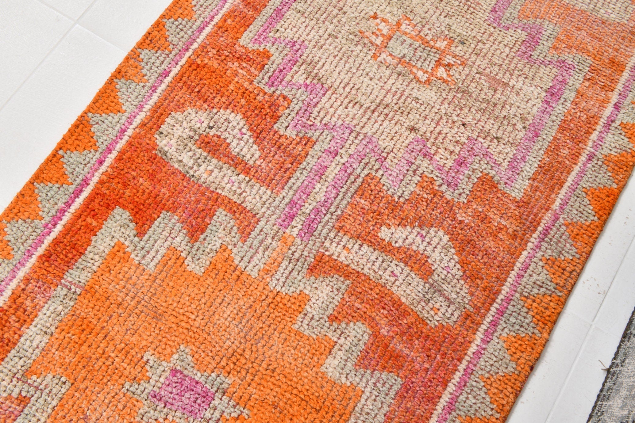 Vintage Herki Runner Rug 3’4’’ x 11’1’’ ft