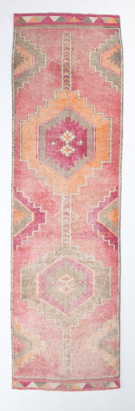 Vintage Herki Runner Rug 3’6’’ x 11’11’’ ft