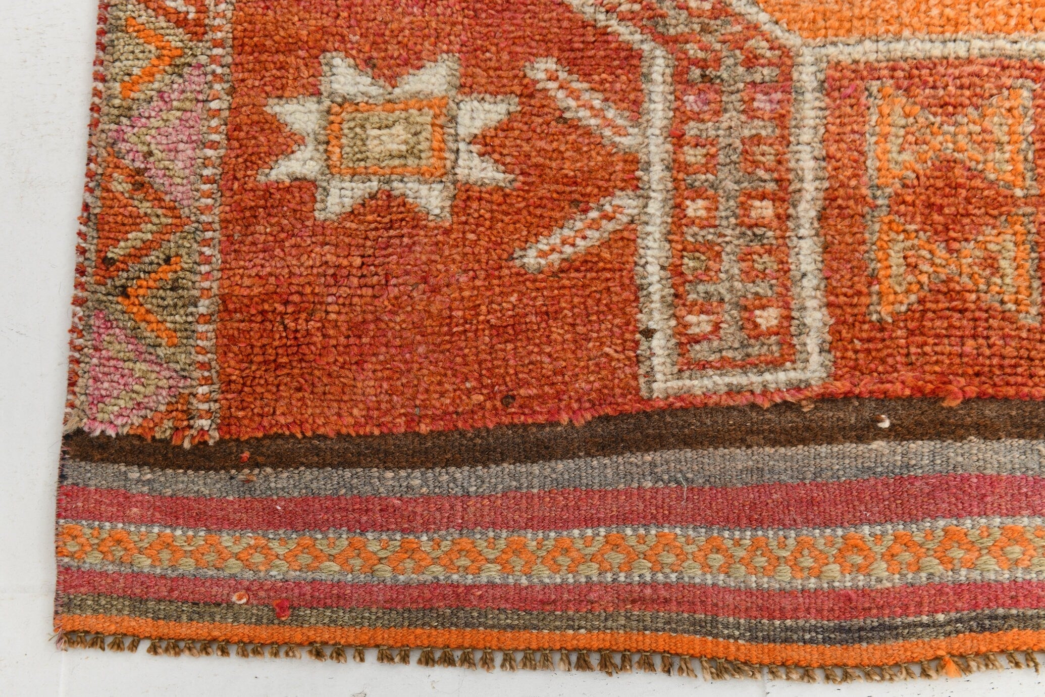 Vintage Herki Runner Rug 3’7’’ x 11’9’’ ft
