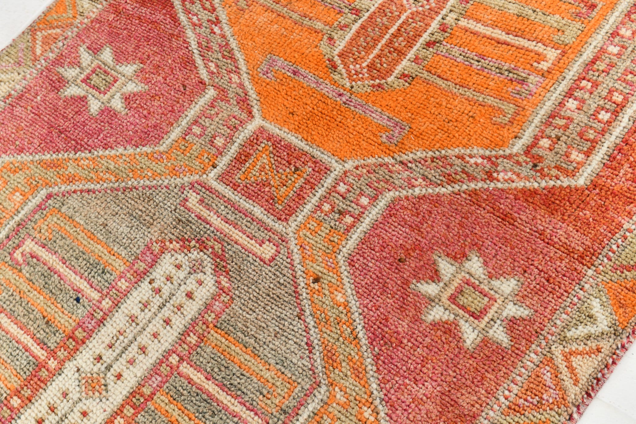 Vintage Herki Runner Rug 3’7’’ x 11’9’’ ft