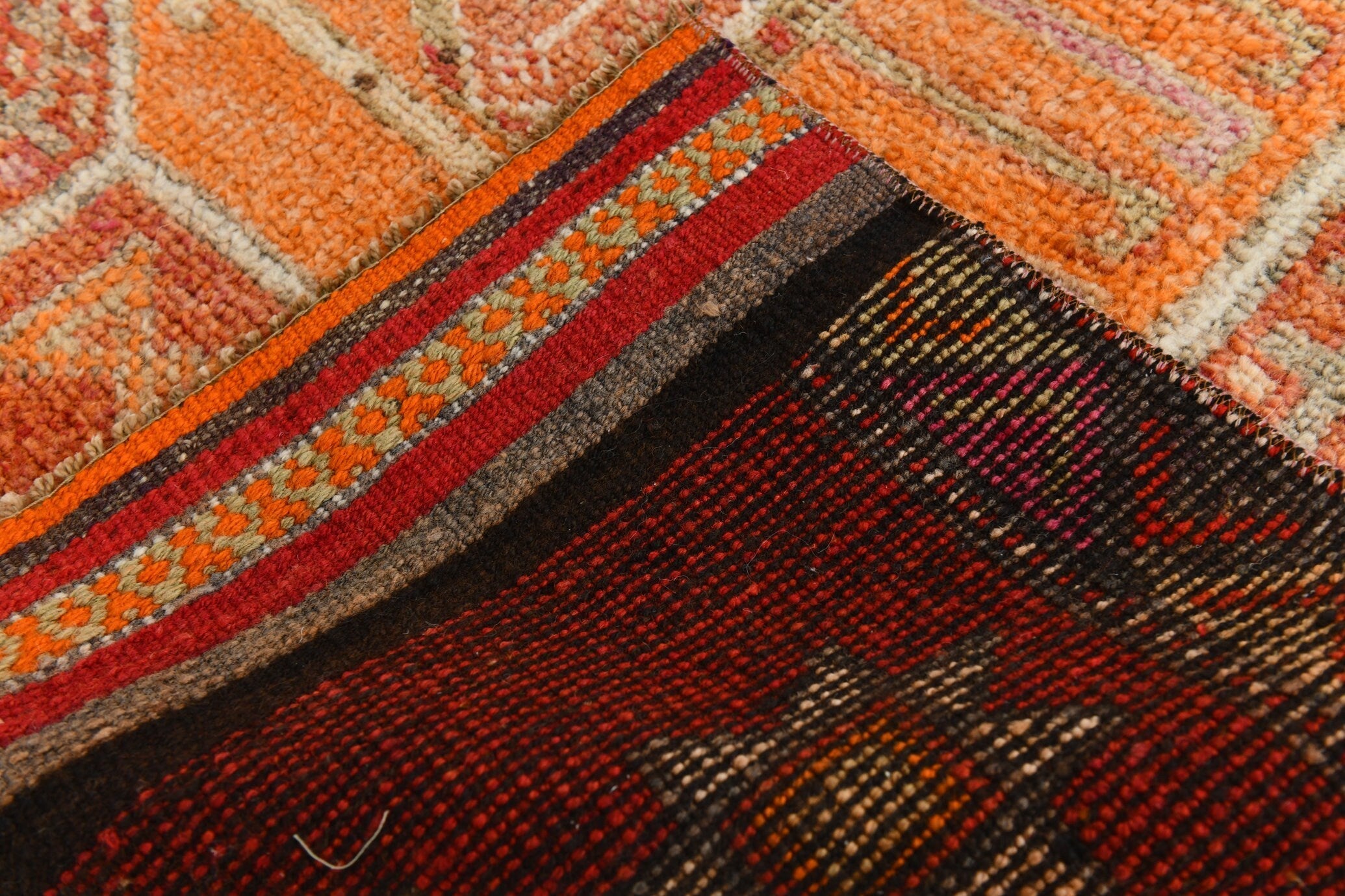 Vintage Herki Runner Rug 3’7’’ x 11’9’’ ft