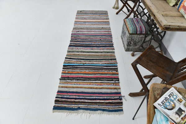 Vintage Kilim 2’7’’ x 9’0’’ ft